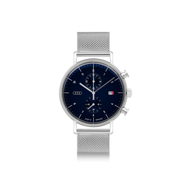 Audi Chronograph - Mens (Silver / Night Blue)