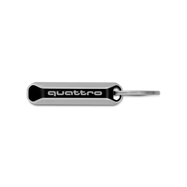 quattro Key Ring (Black / Silver)