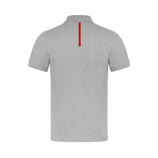 Audi Sport Polo Shirt - Mens (Grey Melange) Back