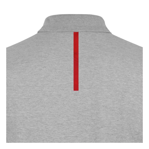 Audi Sport Polo Shirt - Mens (Grey Melange) Rear Detail