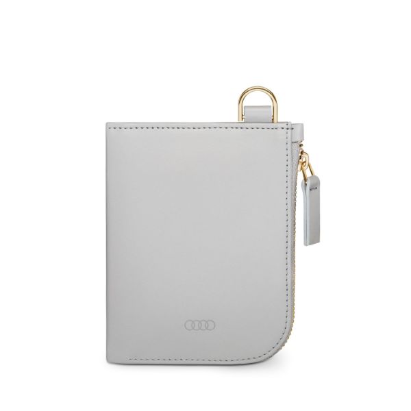 Audi Small Wallet Leather - Women (Grey) Hero