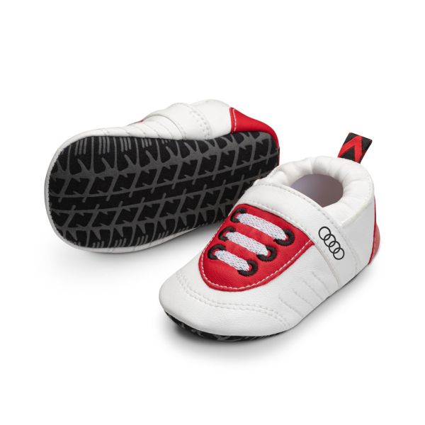 Audi Sport Baby Shoes (White/Red) - Size 17-18 Hero