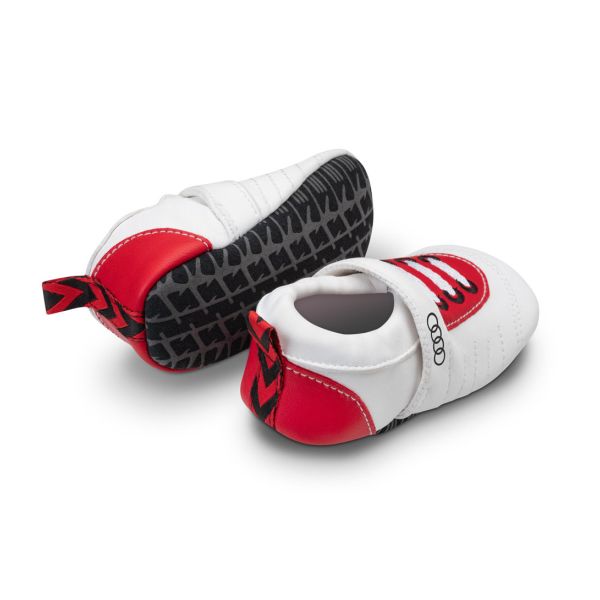 Audi Sport Baby Shoes (White/Red) - Size 17-18 Back