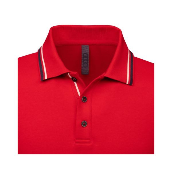 Audi Polo Shirt - Men (Red) Collar
